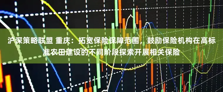 沪深策略联盟 重庆：拓宽保险保障范围，鼓励保险机构在高标准农田建设的不同阶段探索开展相关保险